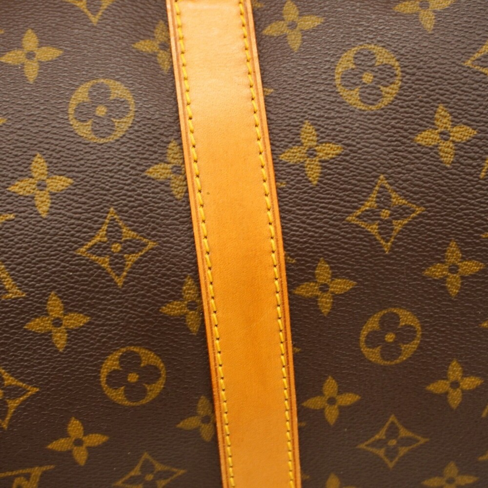 LOUIS VUITTON Brown Monogram Keepall 60 Boston Bag - Picture 13 of 14